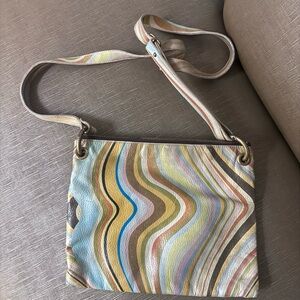 Multicolor Leather Shoulder Bag